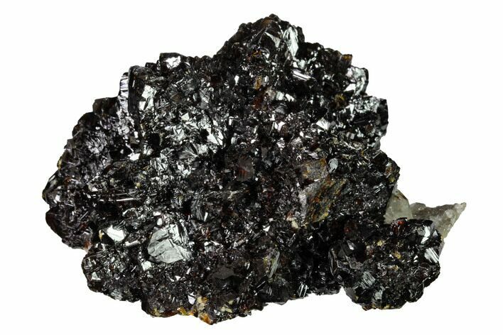 Lustrous Sphalerite & Calcite On Dolomite - Elmwood Mine #153324